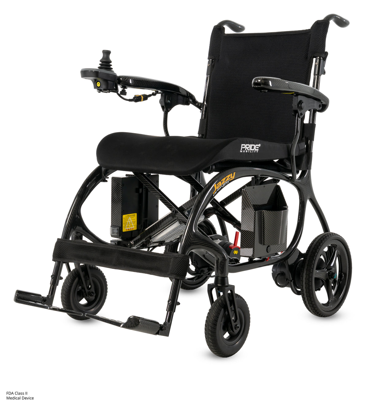 Rear angle view showing the breathable backrest and carbon fiber frame construction.