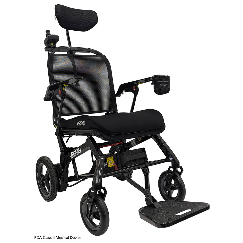 Front angled view with optional headrest and comfortable seating.