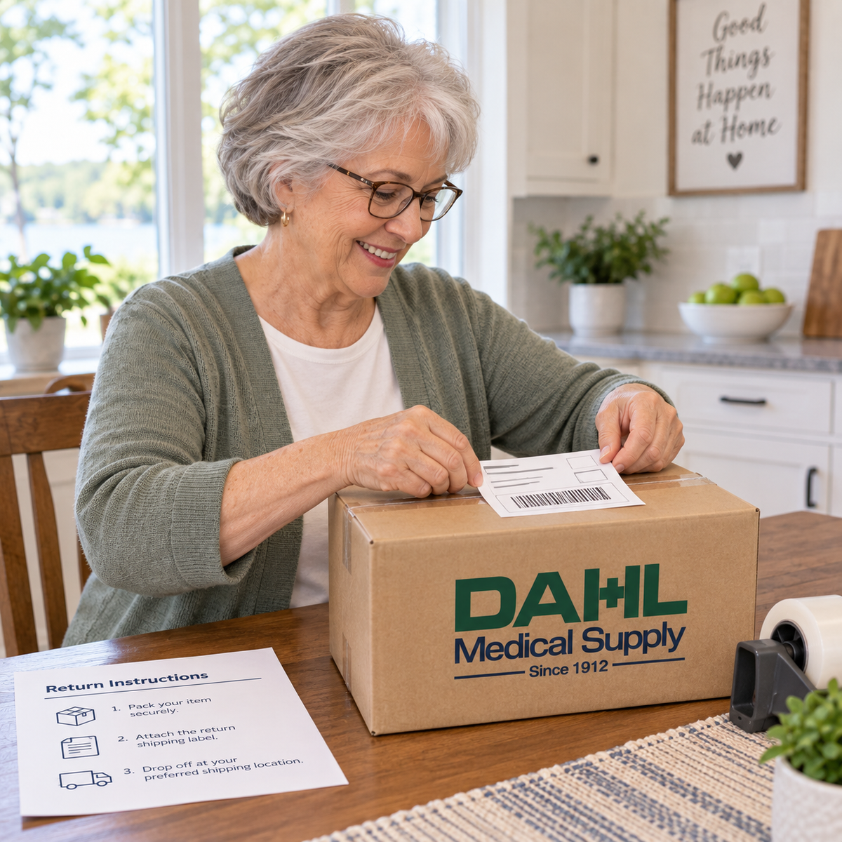Review Dahl Medical Supply’s return eligibility, authorization requirements, restocking fees, timelines and instructions for online and in-store purchases.