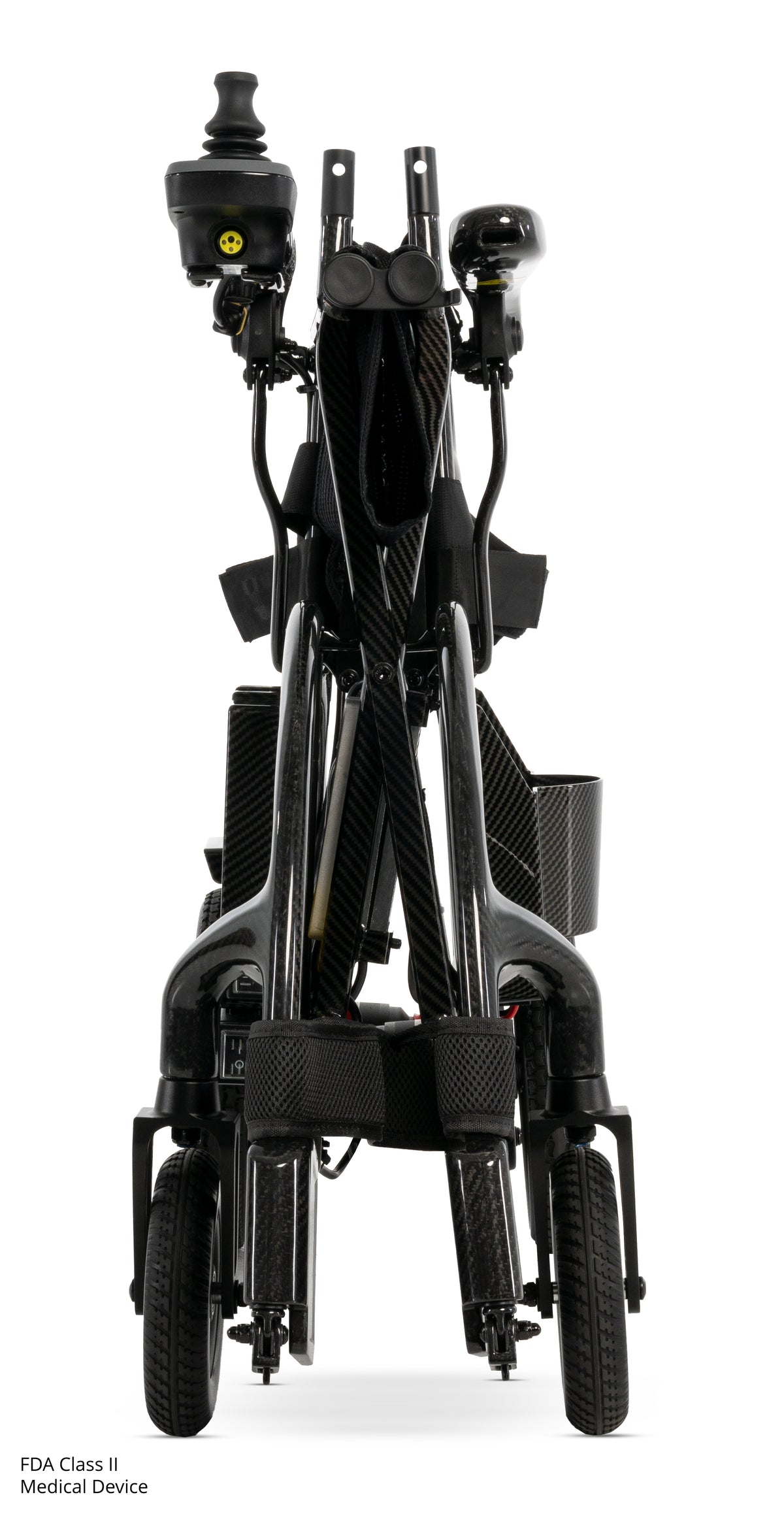 Side profile showing the compact folded design for easy transport and storage.
