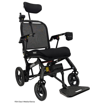 Front angled view with optional headrest and comfortable seating.