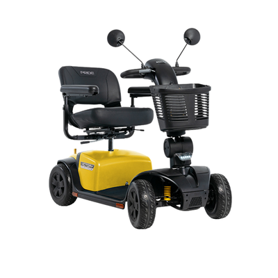 Pride Victory Platinum mobility scooter with a Chell-o color finish, available at Dahl Medical Supply.